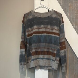 Prana Crewneck Sweatshirt - Blue, Brown,